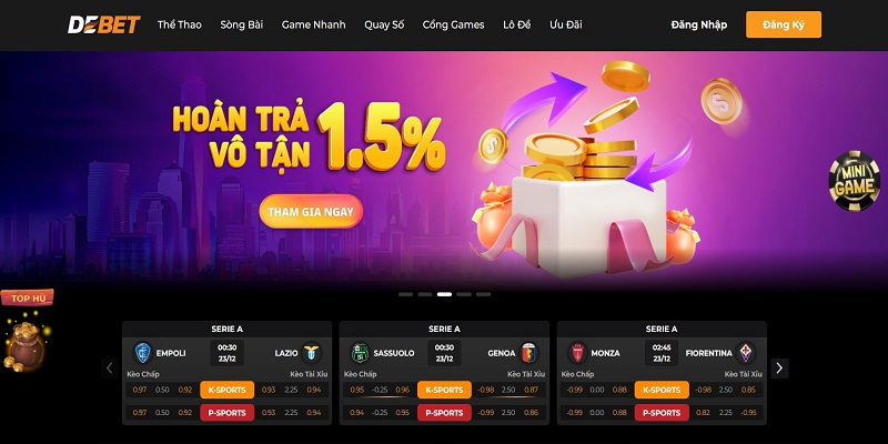 Siêu hoàn trả lên đến 1.5% chỉ có tại hệ thống debet